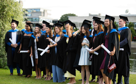 UCD alumni celebrating their graduation during the September 2025 conferring ceremonies.